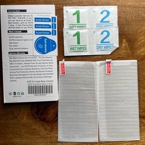 iphone 11 Pro/XS/X clear Tempered Glass Screen Protector 2 Pack